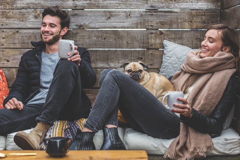Couple in Coordinated Outfits